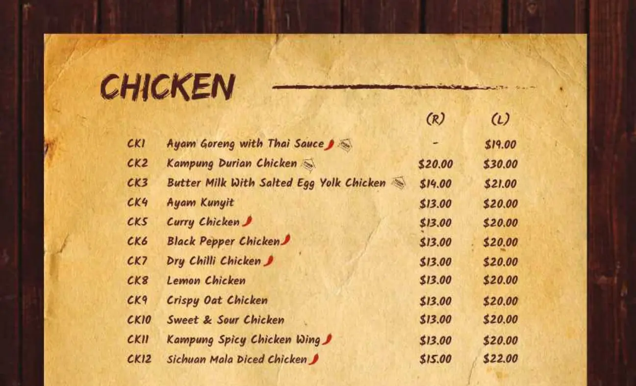 YASSIN KAMPUNG CHICKEN MENU WITH PRICES 2024