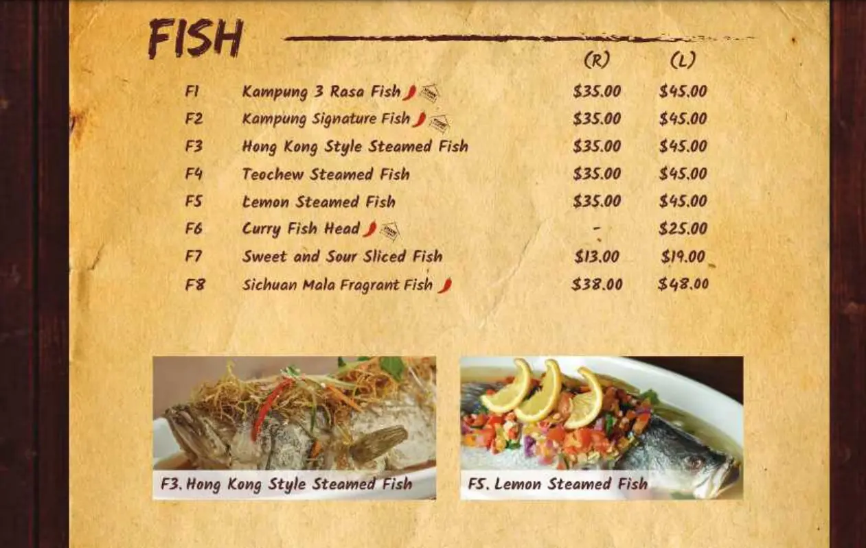 YASSIN KAMPUNG FISH MENU WITH PRICES 2024