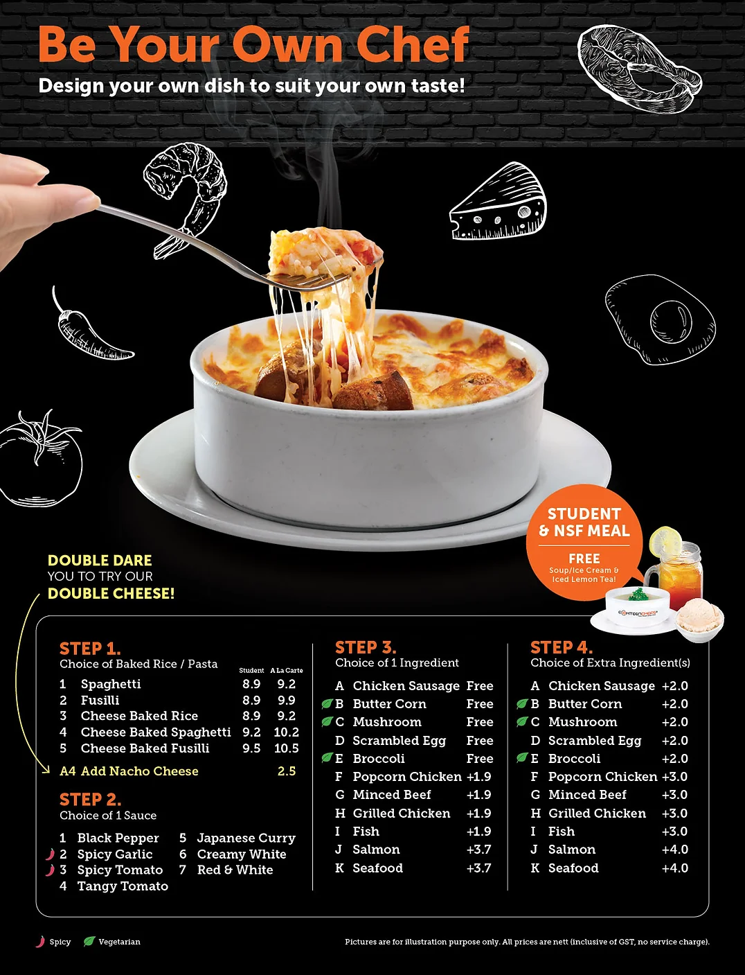 18 CHEFS KIDS MEAL MENU PRICES SINGAPORE