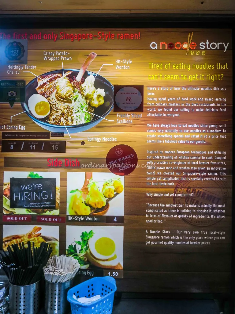 A NOODLE STORY SHARING MEALS MENU PRICE