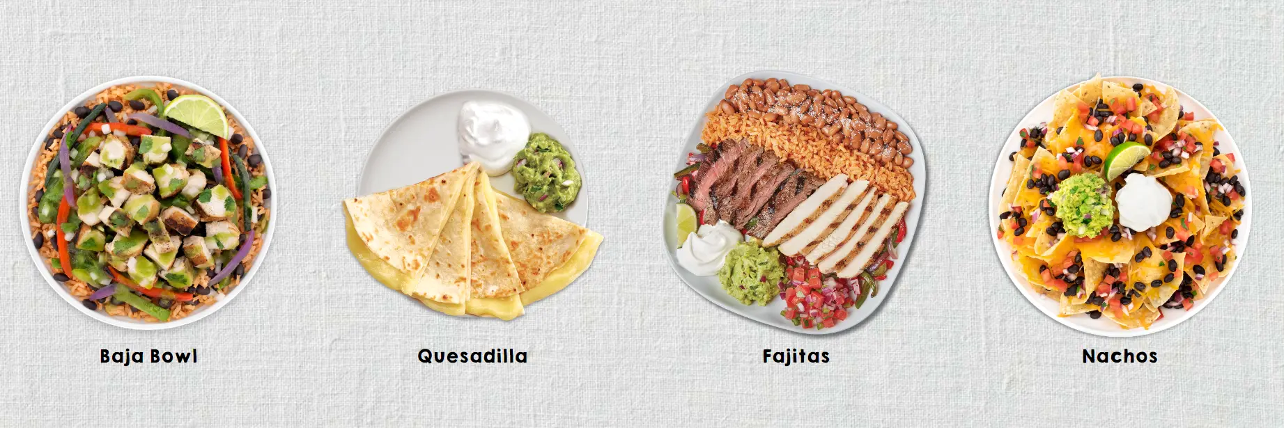 BAJA FRESH TACO PLATTER MENU PRICES SINGAPORE