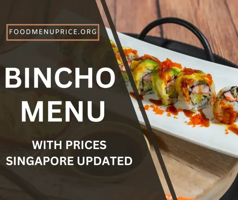 Bincho Menu Singapore