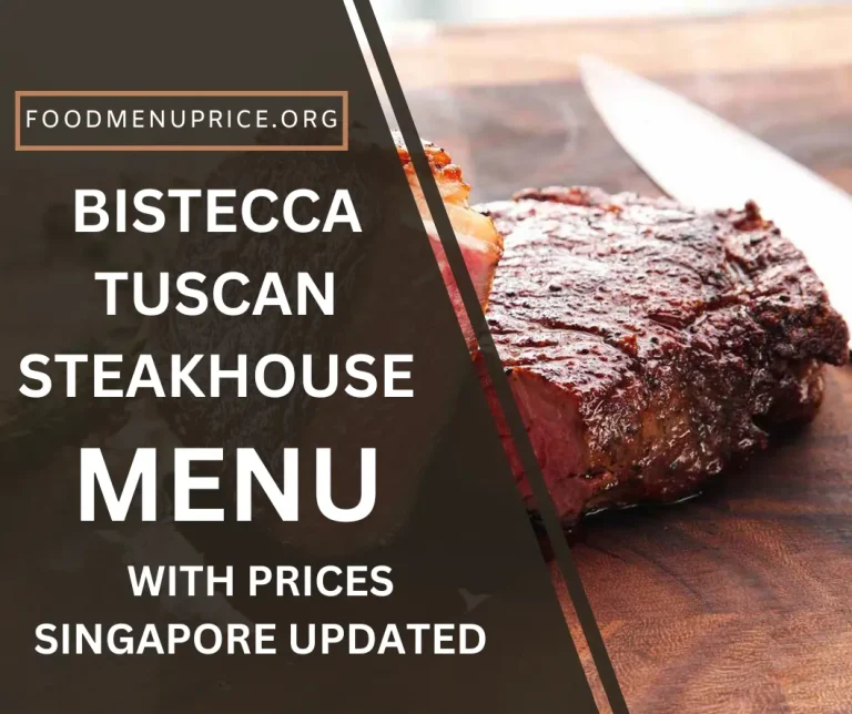 Bistecca Tuscan Steakhouse Menu 2024