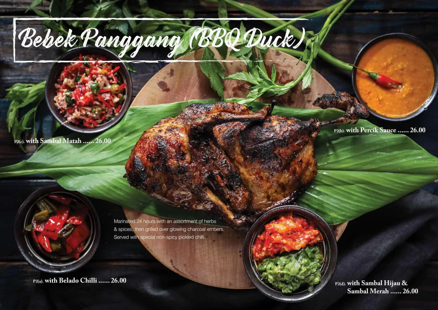 DANCING FISH BEBEK MENU SINGAPORE