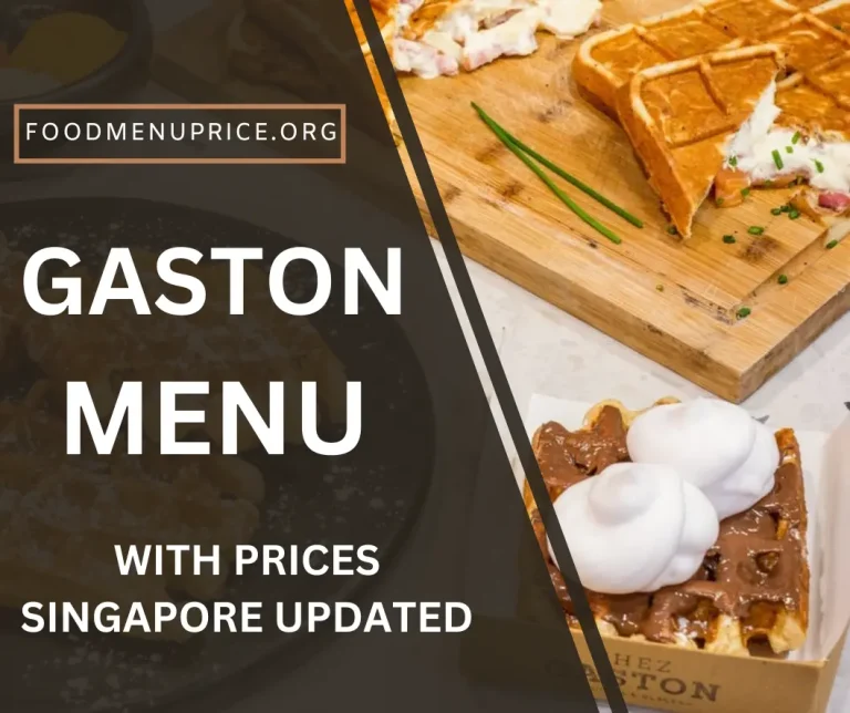 Gaston Menu Singapore