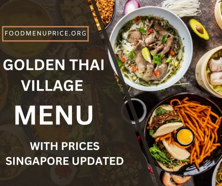 Golden Thai Village Menu Singapore