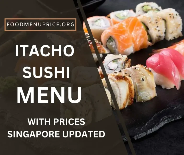 Itacho Sushi Menu Singapore