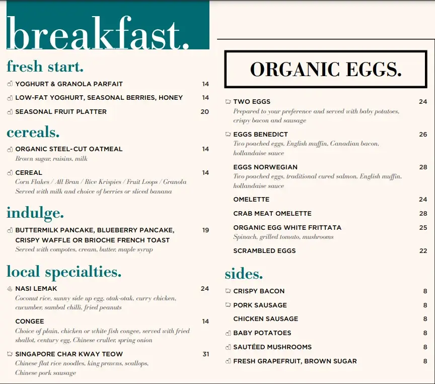 JW MARRIOT STARTERS MENU PRICES 2024