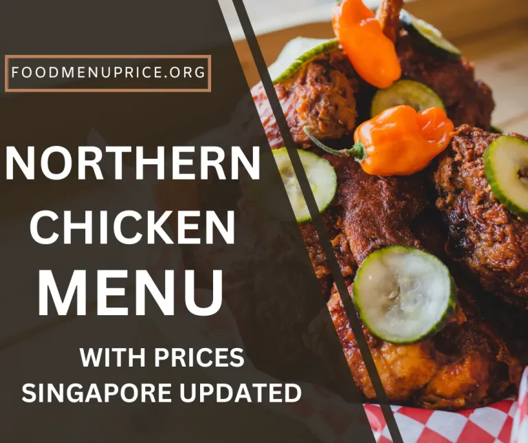 Northern Chicken Menu 2024