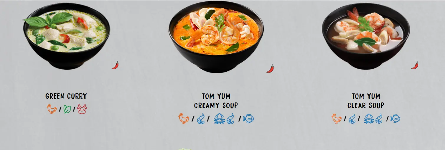 REAL THAI SOUP MENU PRICES SINGAPORE