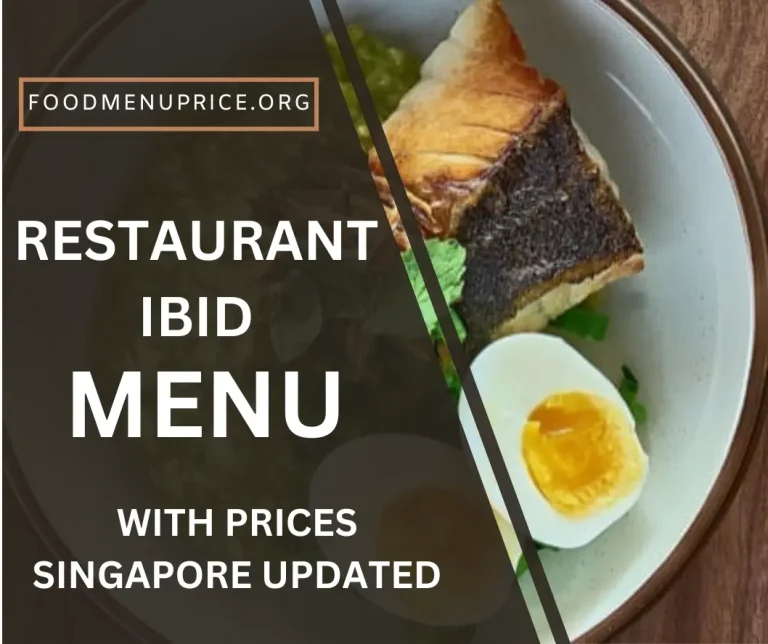 Restaurant Ibid Menu Singapore