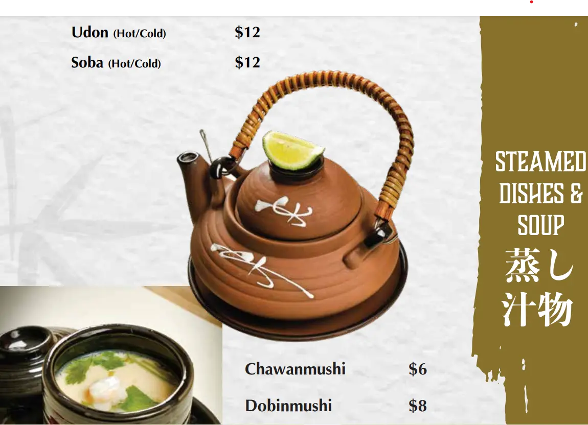 SUSHI JIRO SOUP MENU PRICES SINGAPORE