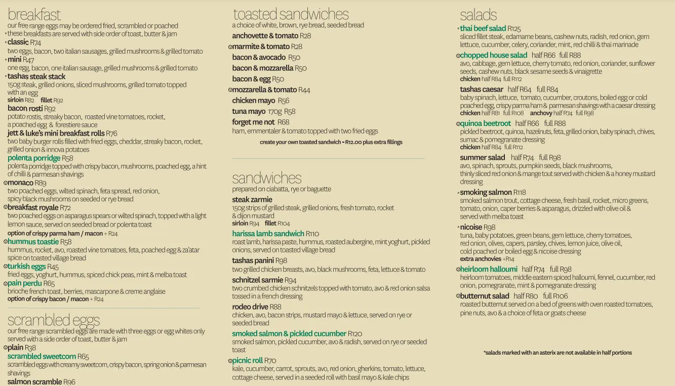 TASHA’S MURTABAK MENU WITH PRICES SINGAPORE