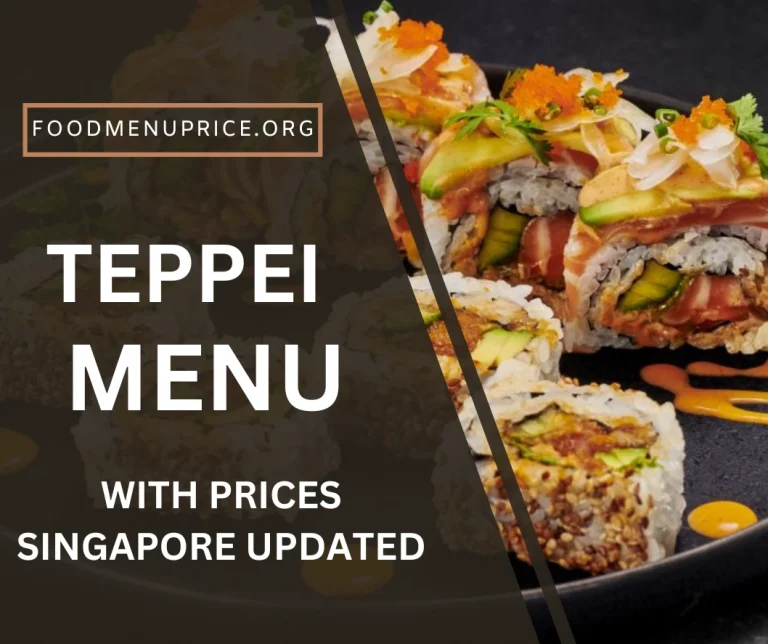 Teppei Menu Singapore