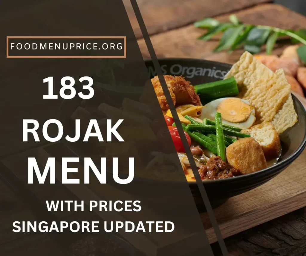 183 Rojak Menu Singapore