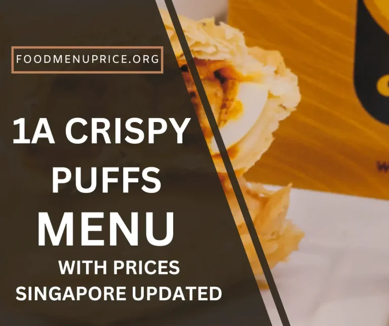 1A Crispy Puffs Menu Singapore