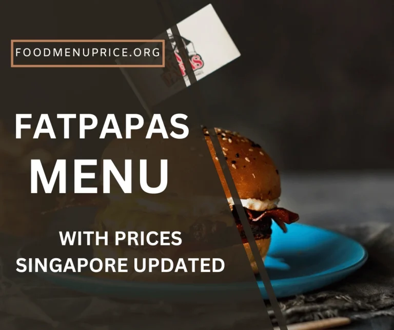 Fatpapas Menu Singapore