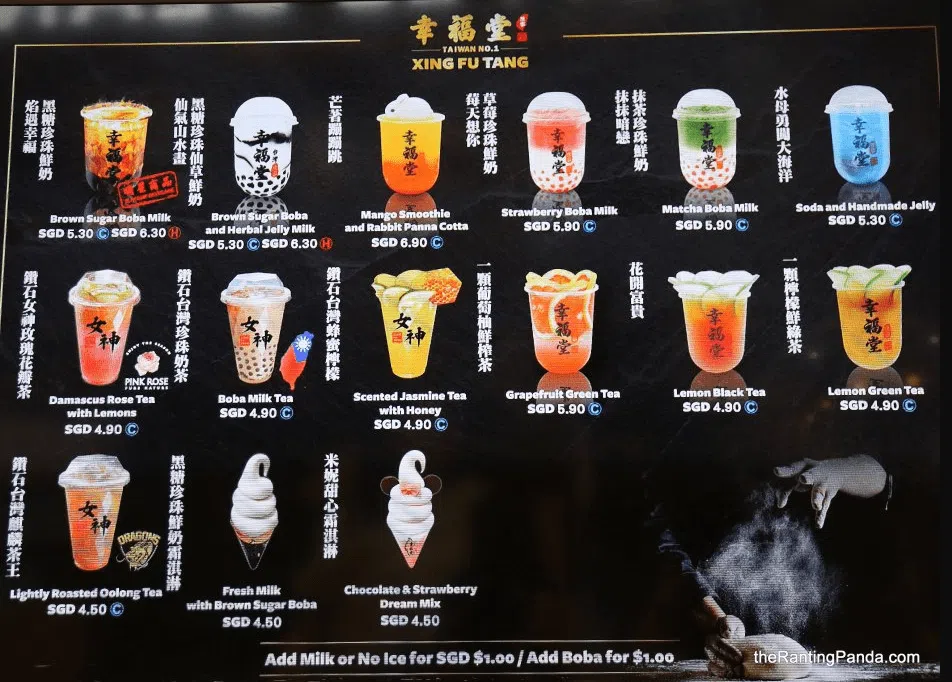 Feng Shui Tang Classic Milk Tea Menu Updated