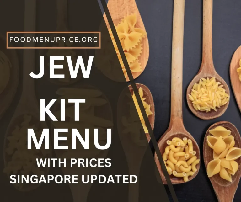 Jew Kit Menu Singapore