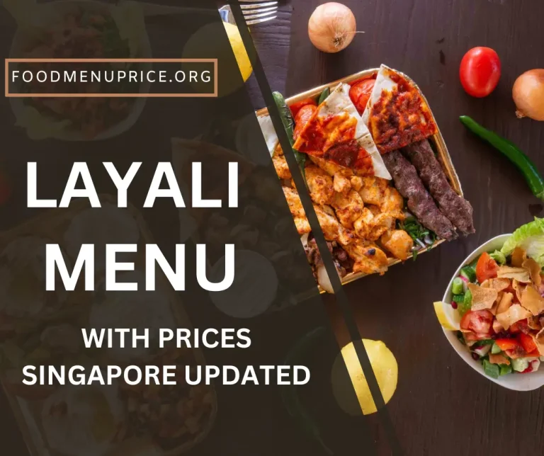 Layali Menu Singapore