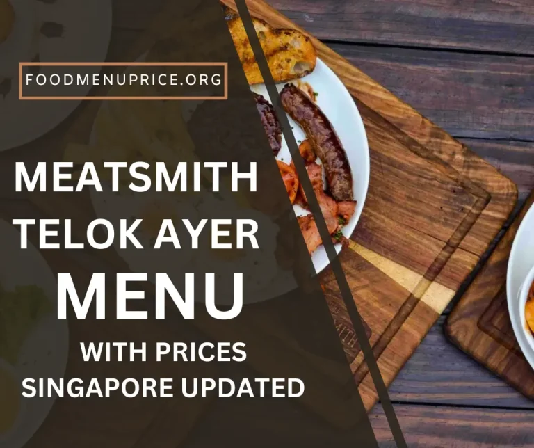 Meatsmith Telok Ayer Menu Singapore