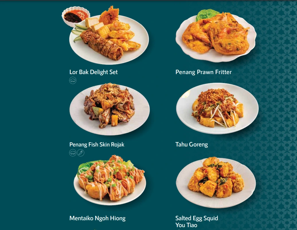 PENANG CULTURE APPETISERS MENU WITH PRICE