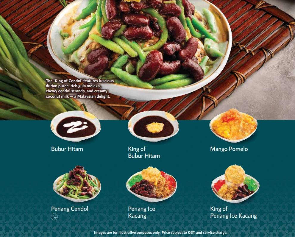 PENANG CULTURE DESSERTS MENU PRICE