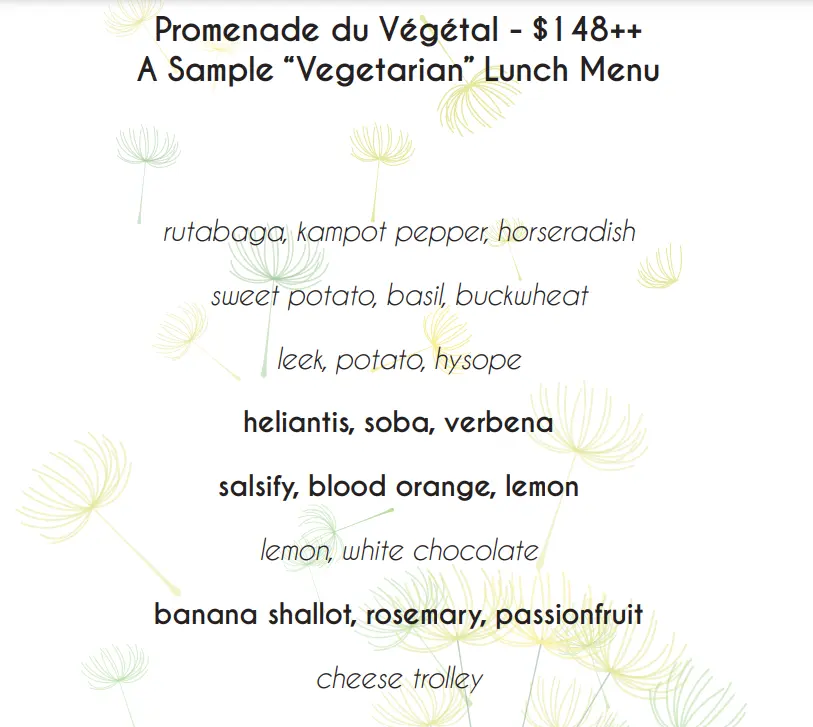 RESTAURANT JAG VEGETARIAN LUNCH MENU PRICE