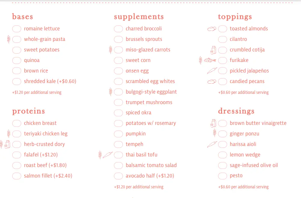 THE DAILY CUT MAINS & SNACKS MENU SINGAPORE