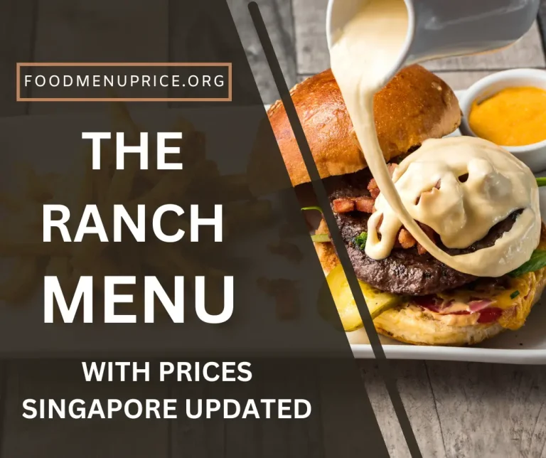 The Ranch Menu Singapore