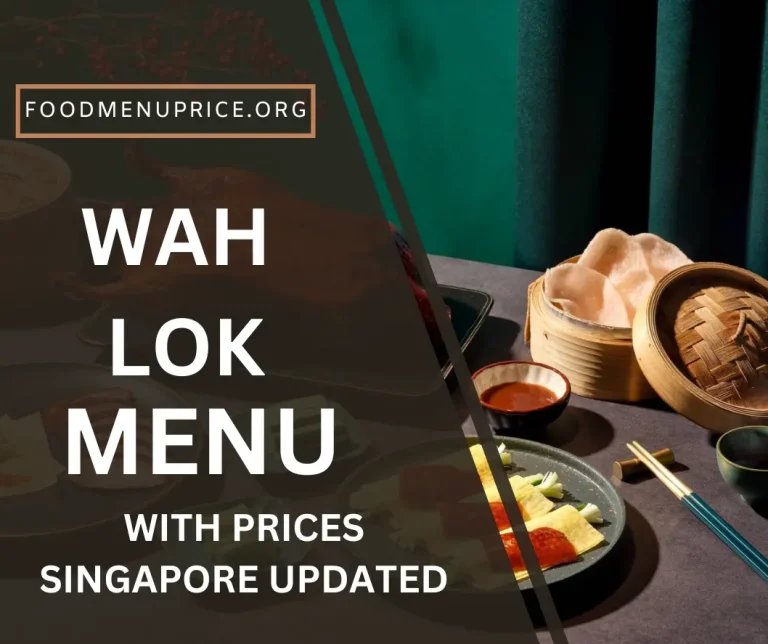 Wah Lok Menu Singapore