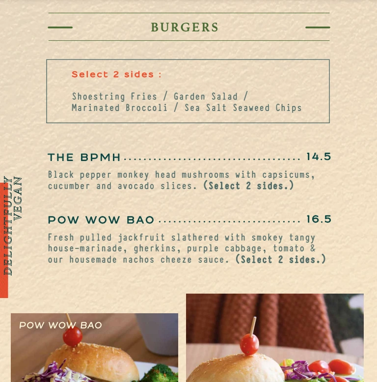 WELL SMOOCHT BURGERS MENU PRICES SINGAPORE