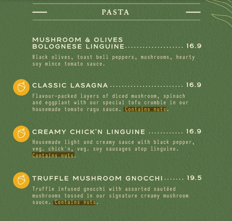 WELL SMOOCHT PASTA MENU PRICE