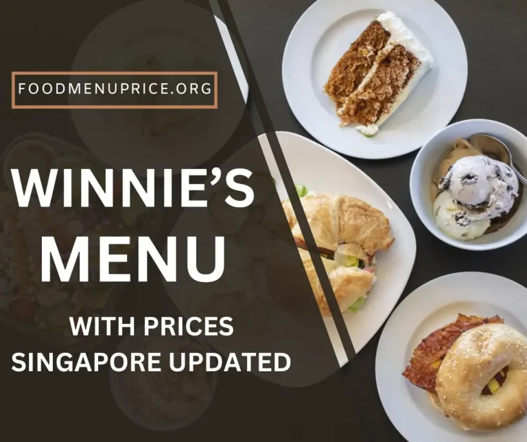 Winnie's Menu Singapore