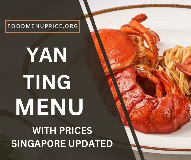 Yan Ting Menu Singapore