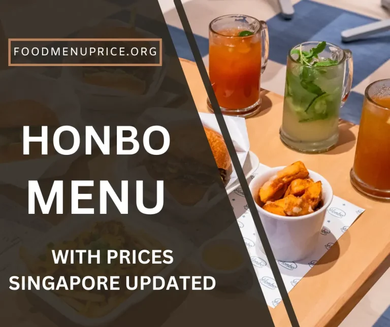 Honbo Menu Singapore