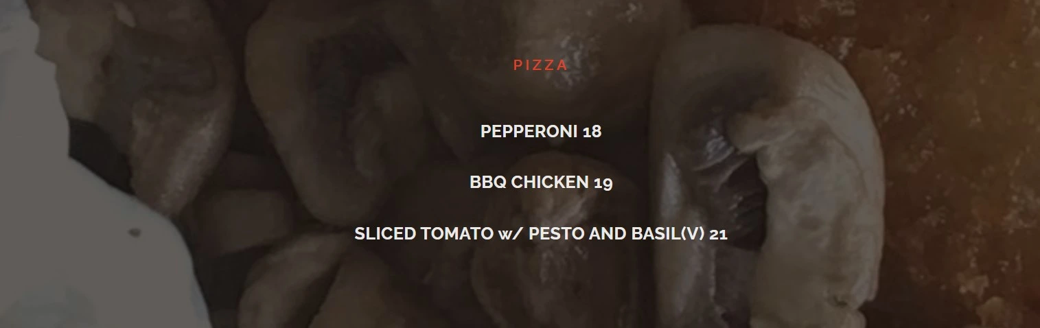 THE JOLLY ROGER PIZZA MENU PRICE