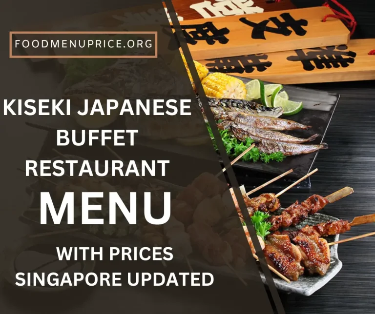 Kiseki Japanese Buffet Restaurant Menu