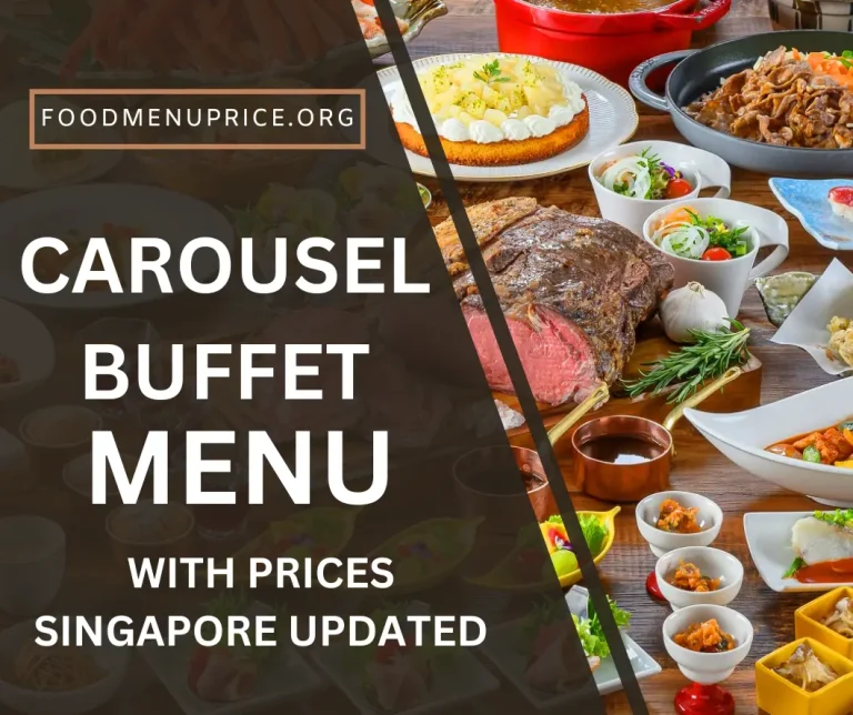 CAROUSEL BUFFET MENU