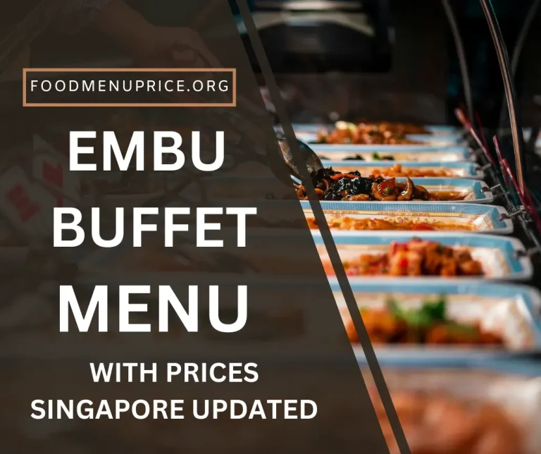 EMBU BUFFET MENU SINGAPORE