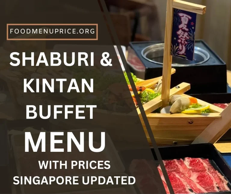 SHABURI & KINTAN BUFFET MENU